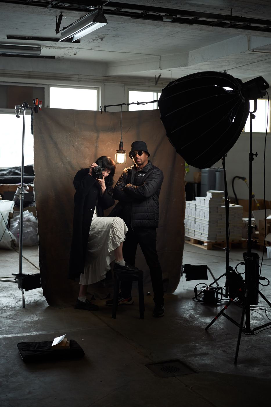 Behind the scenes — behind the lens