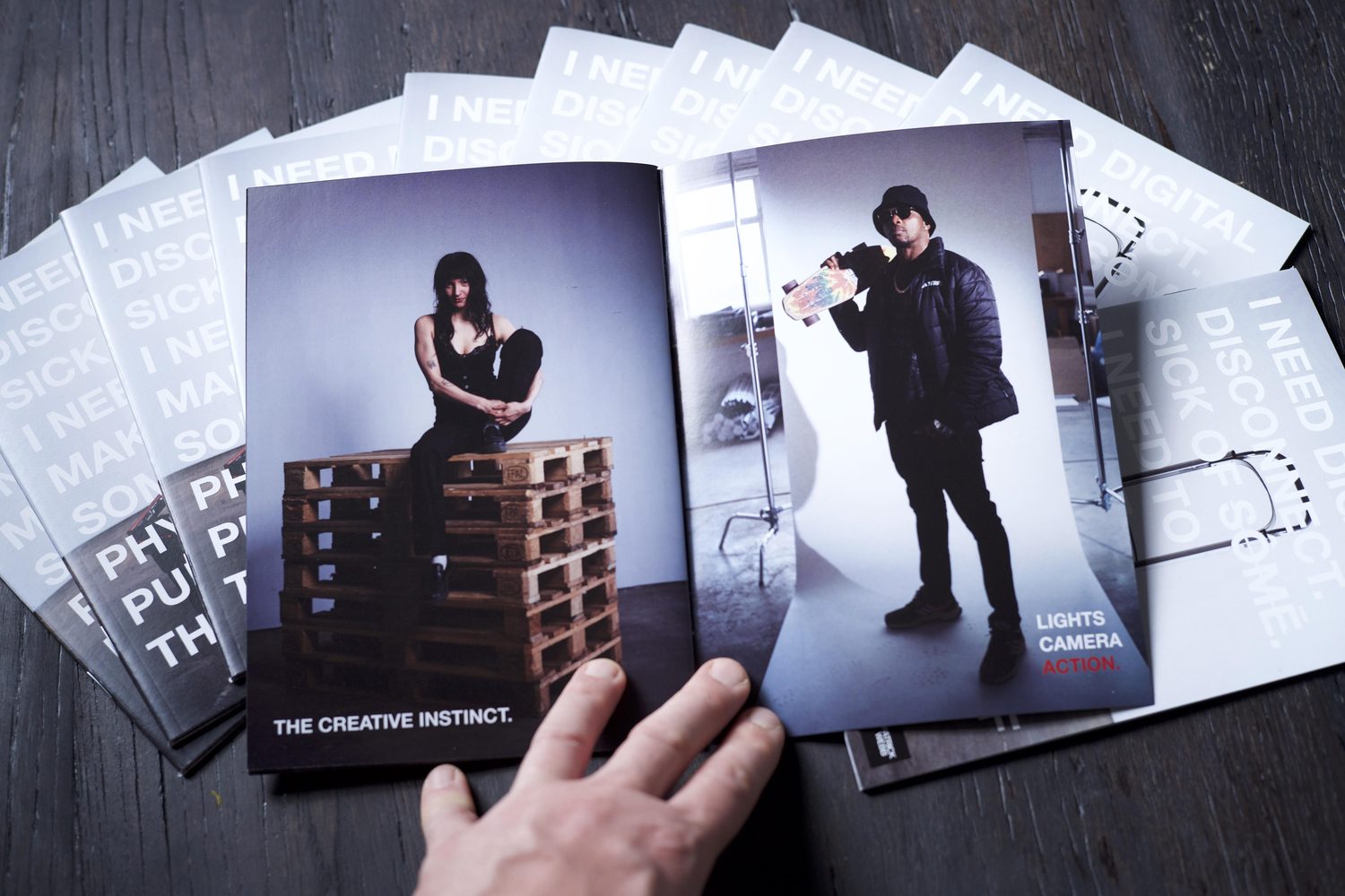 A spread inside the zine